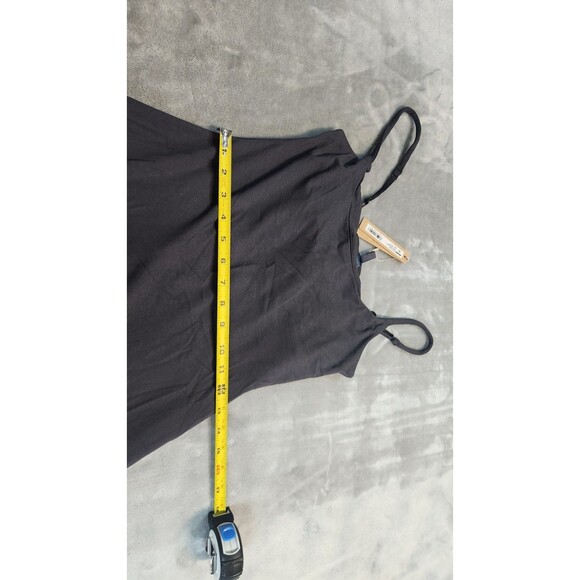 NWT Skims Small Graphite Black Smooth Lounge Skimpy Strap Mini Dress - Picture 6 of 7